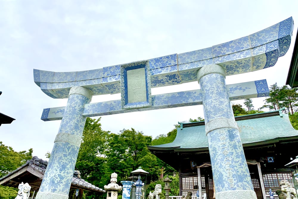 Portique Shinto fabriqué en porcelaine