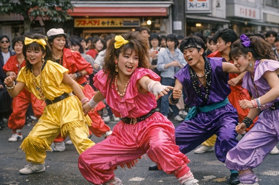 Performance de dance dans les rues de Harajuku