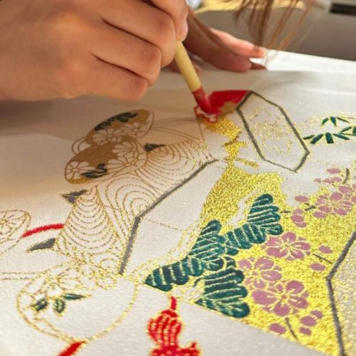 Initiation à la teinture sur kimono